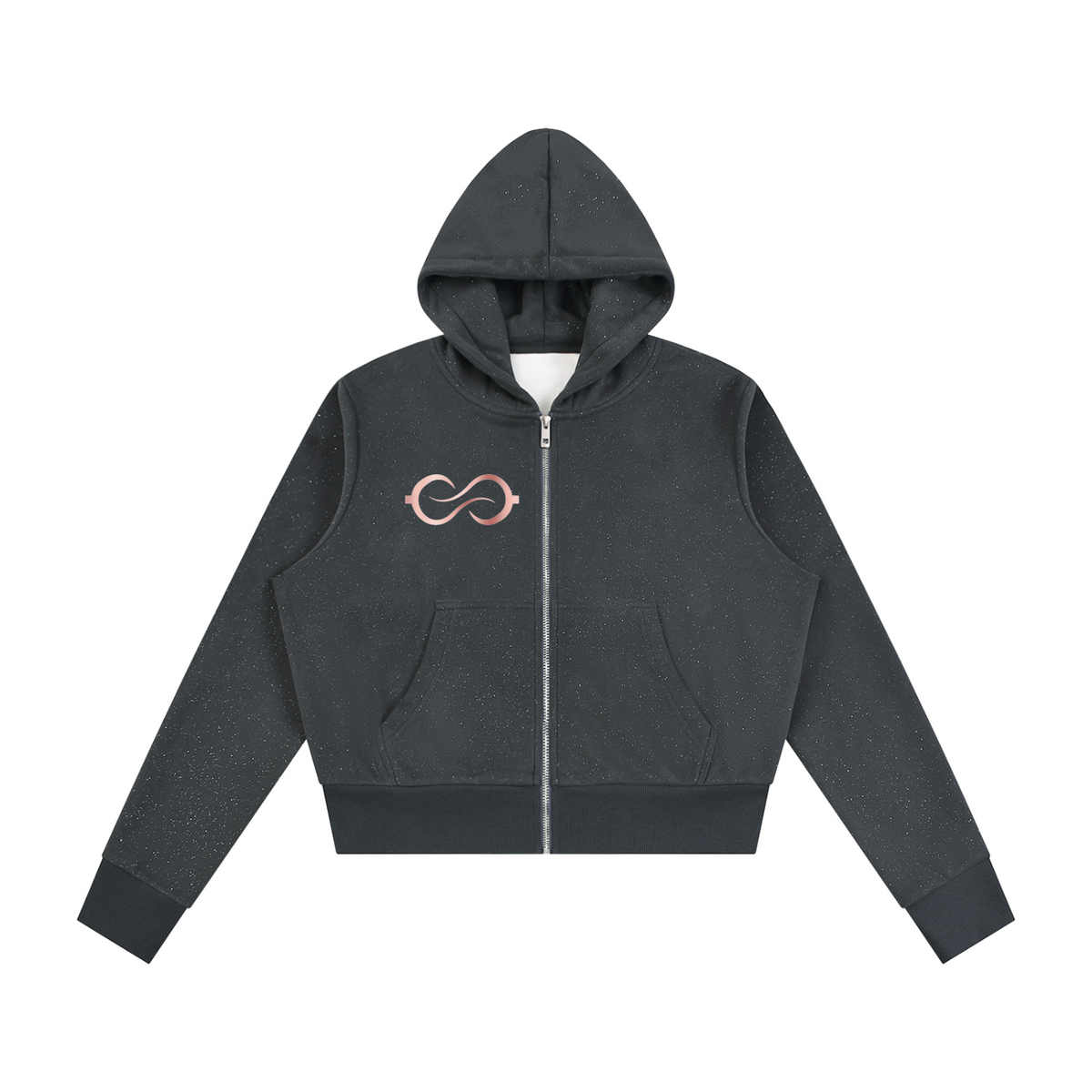 Women's Sparkles Fleece Full Zip Hoodie