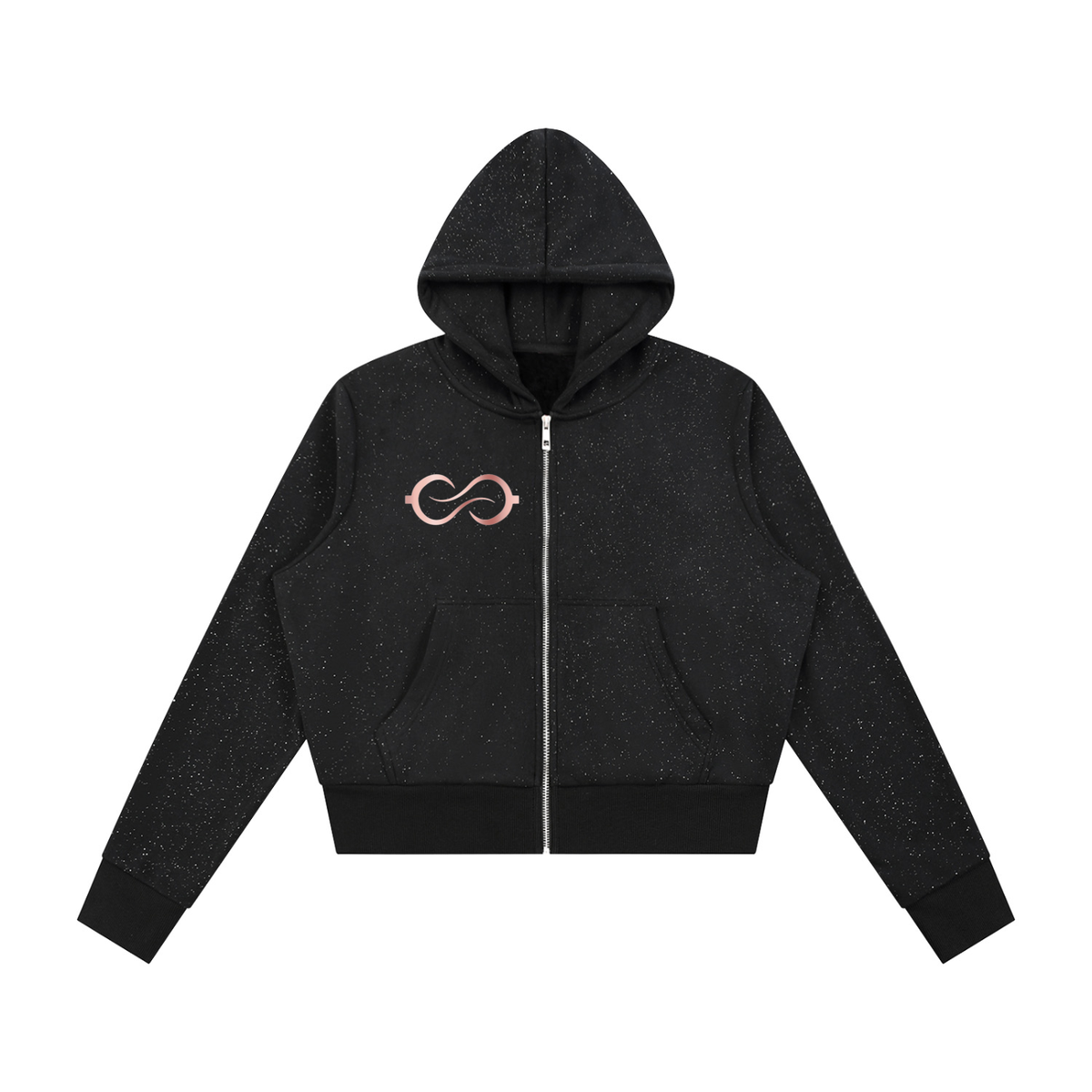 Women's Sparkles Fleece Full Zip Hoodie