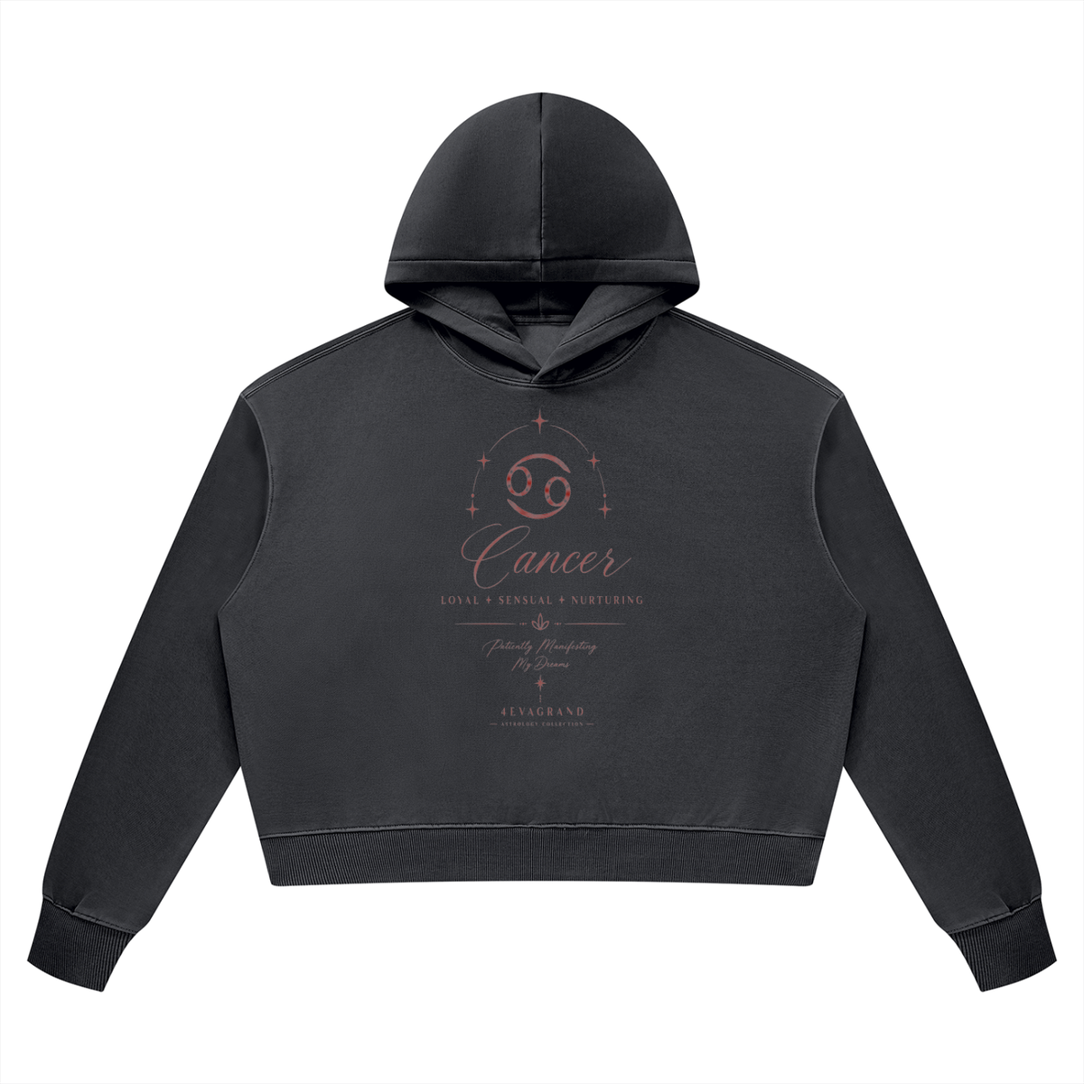 Women’s Vintage Wash Heavyweight Cancer Hoodie