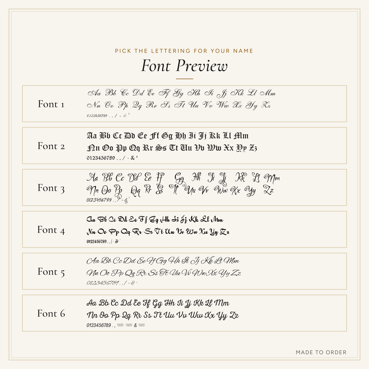 Font preview