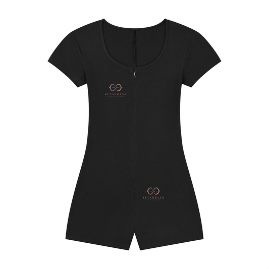 Women's Dual-Function Cape Tie-Waist Romper